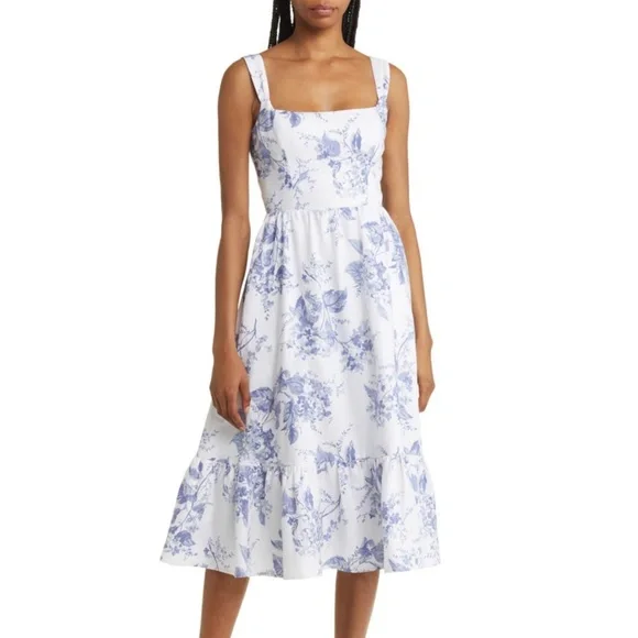 NEW Reformation Bucatini Dress Lupine 12